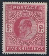 5/- DLR Unmounted mint